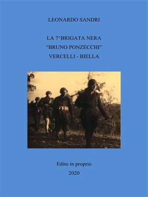 cover image of La 7^Brigata nera "Bruno Ponzecchi" Vercelli--Biella